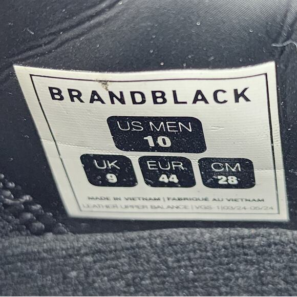 Brandblack Downtown Leather Sneakers M288BB-NWB Black White US 10 EU 44 - New - Picture 7 of 8
